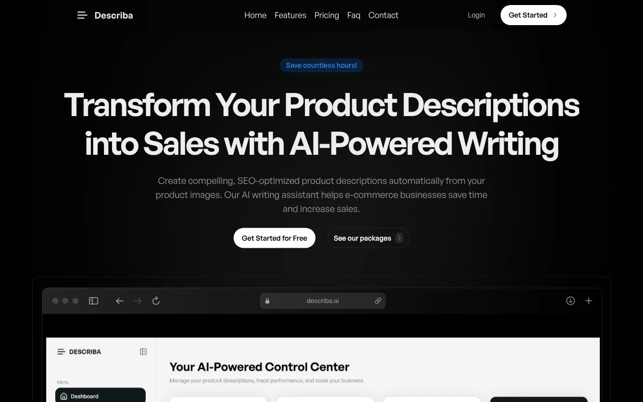 Describa — preview screenshot