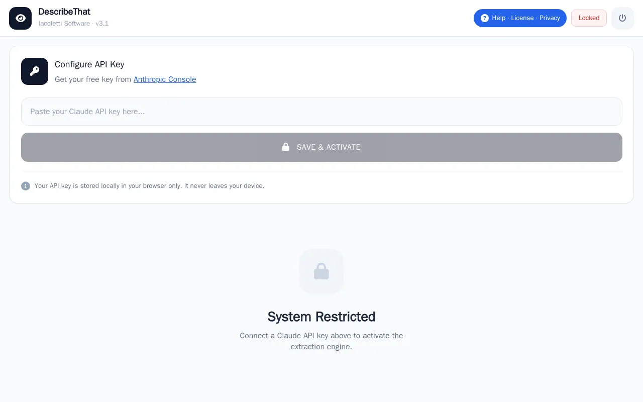 DescribeThat — preview screenshot