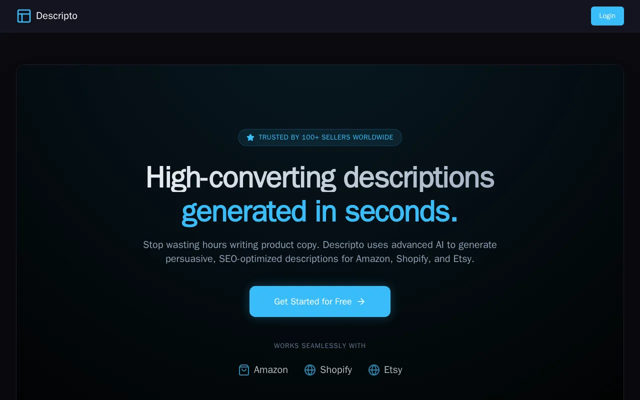 Descripto — preview screenshot