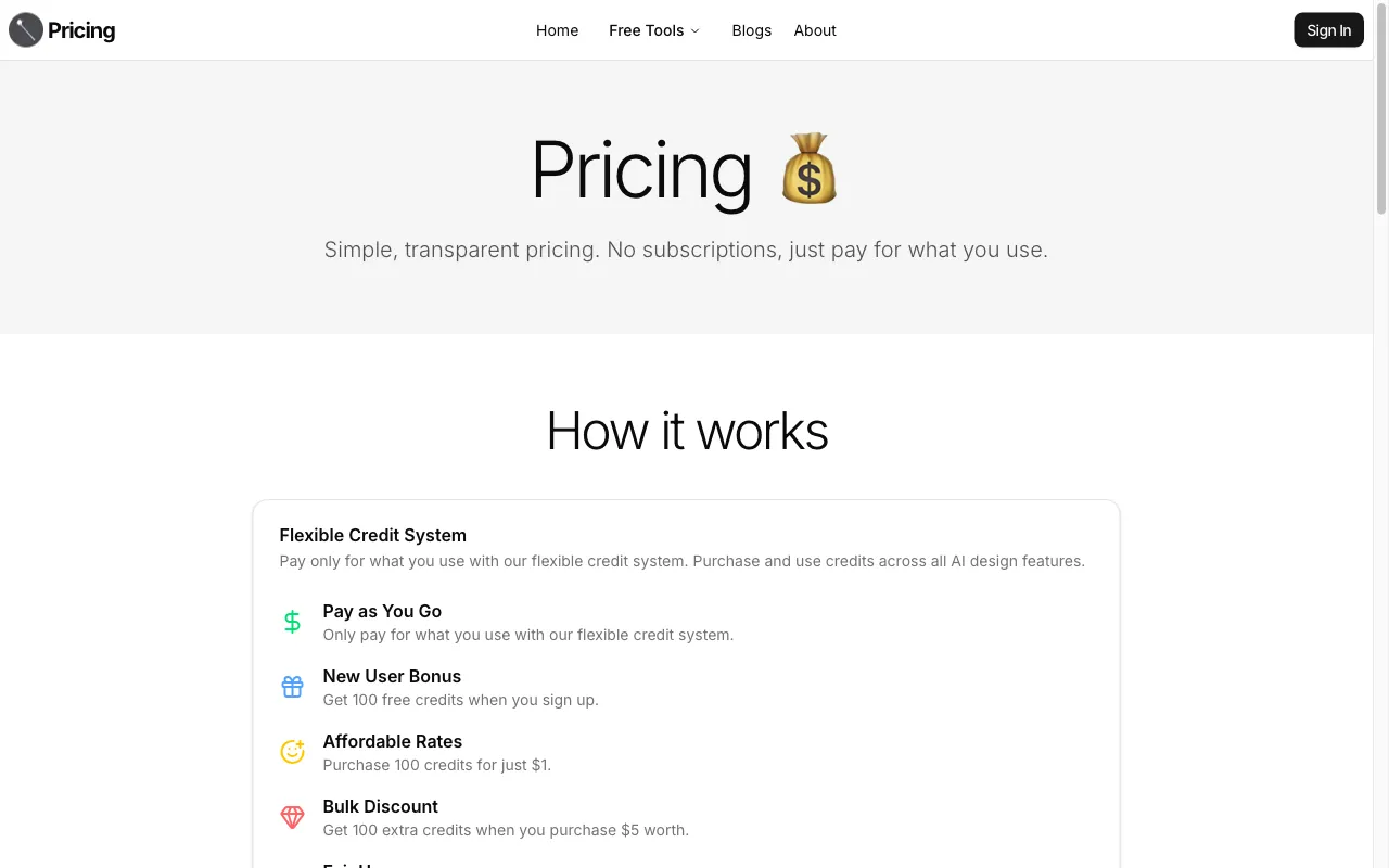 Design0 — pricing page