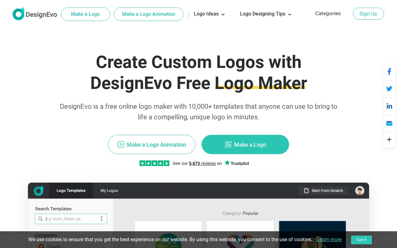 Designevo — preview screenshot