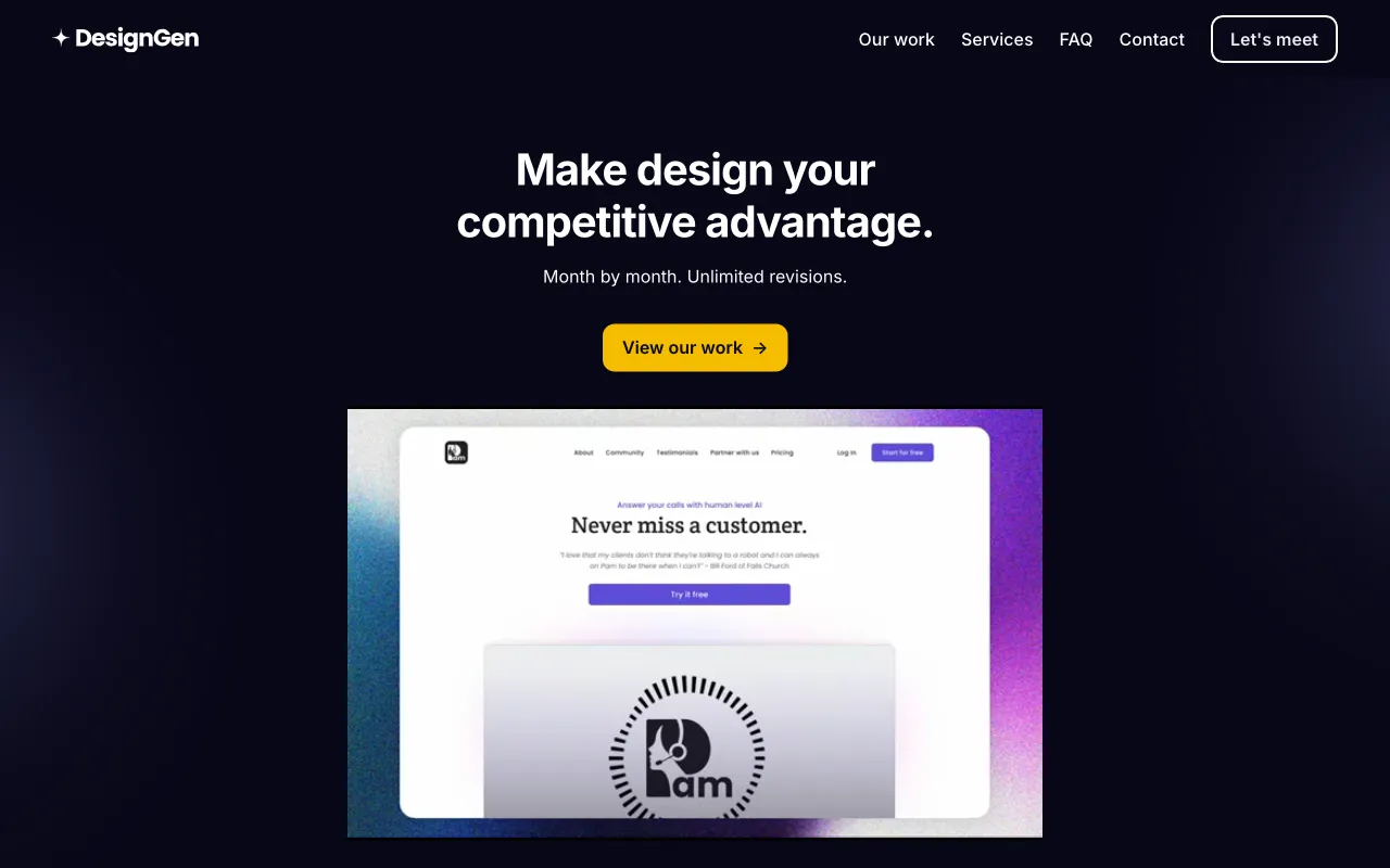 DesignGen — preview screenshot