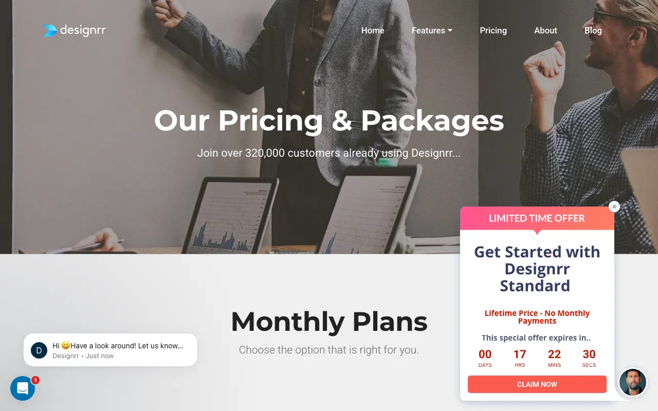 Designrr — pricing page