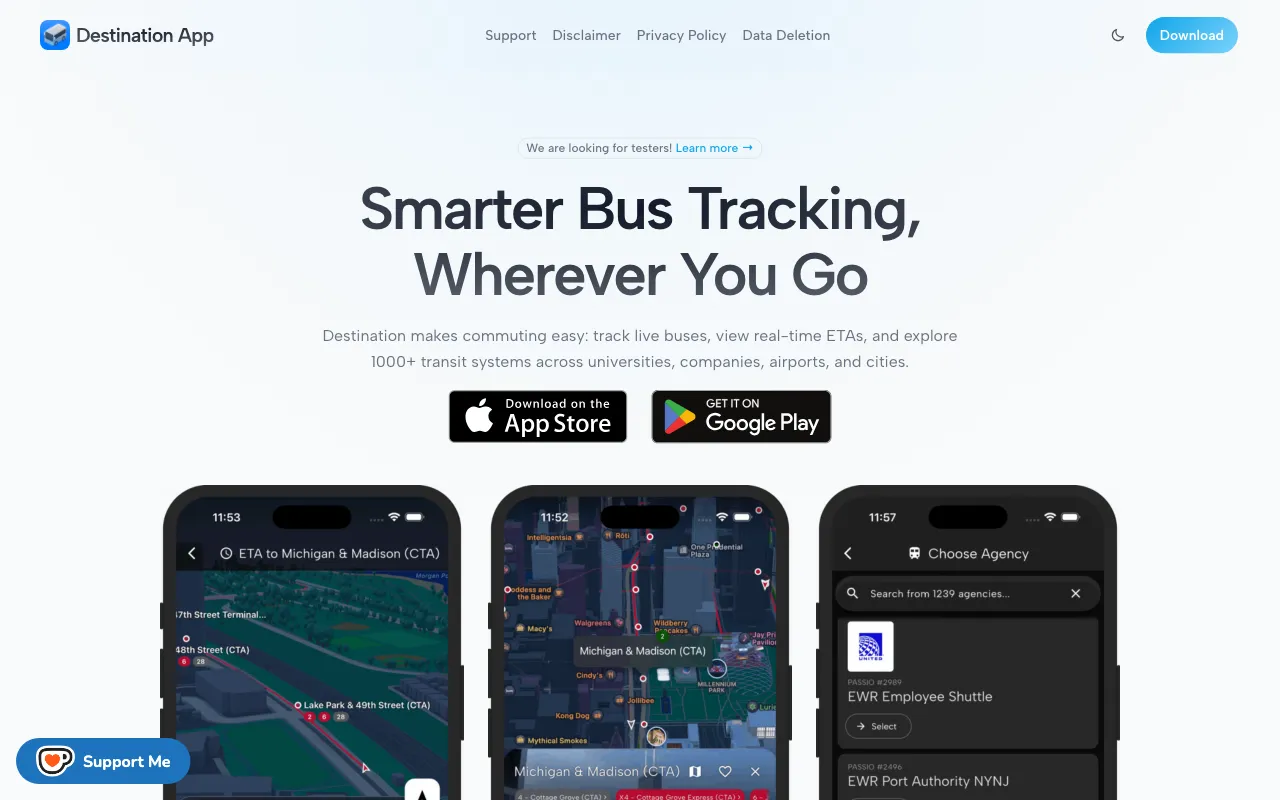 Destination App — preview screenshot