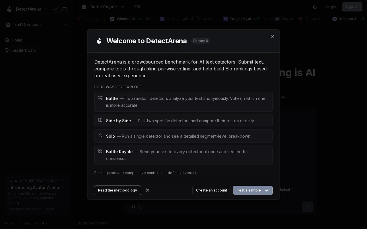 DetectArena — preview screenshot