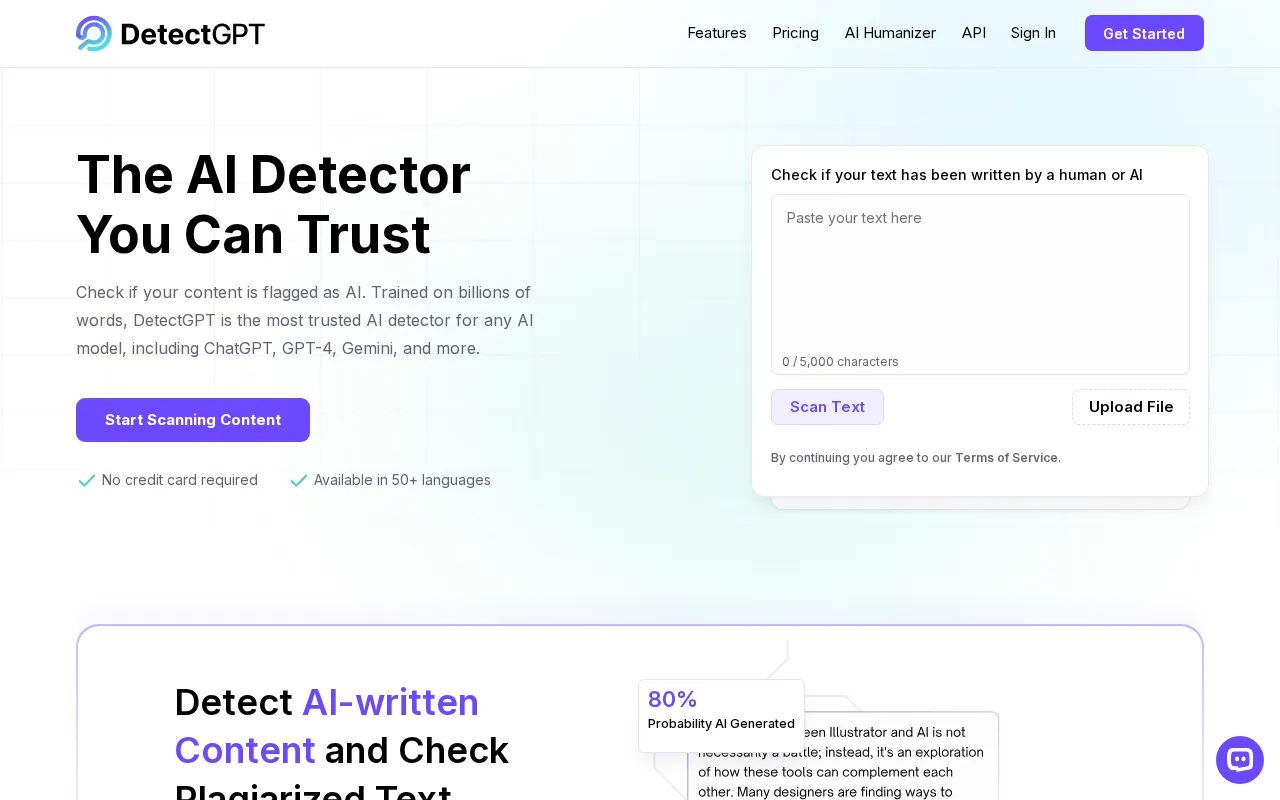 DetectGPT — preview screenshot