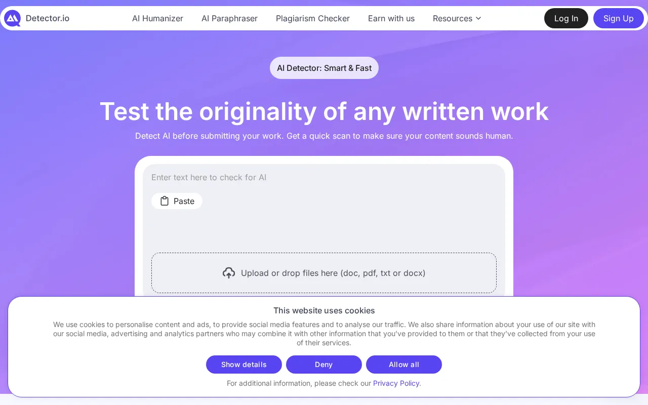 Detector.io — preview screenshot