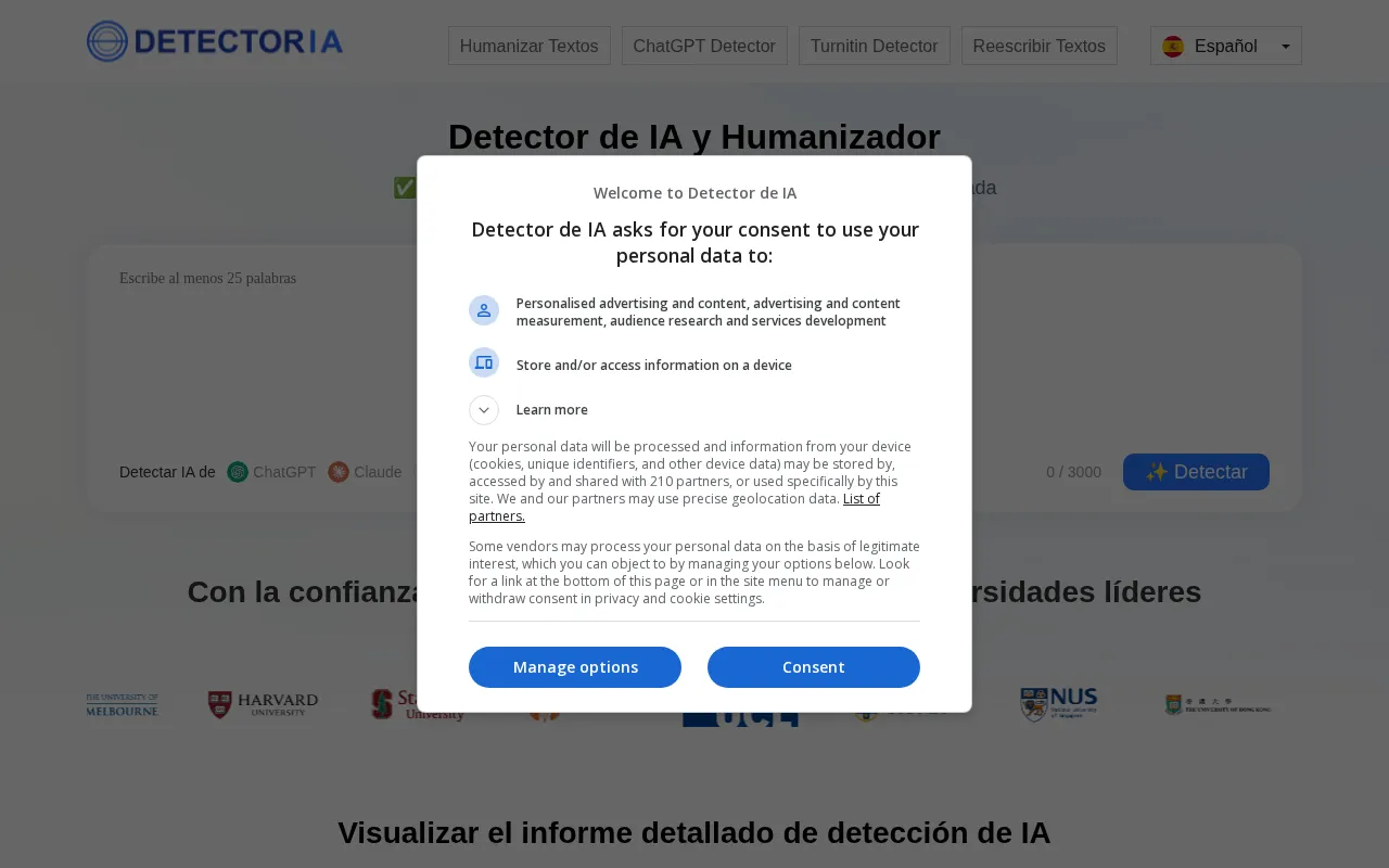Detectordeia — preview screenshot