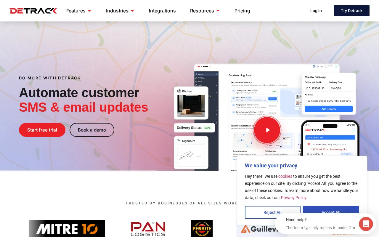 Detrack — preview screenshot