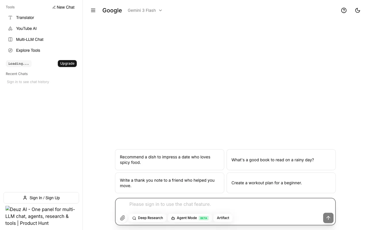 Deuz A.I — preview screenshot