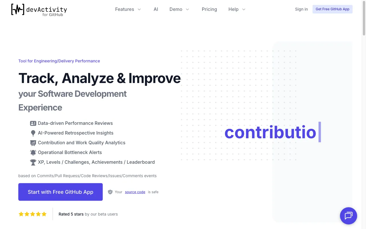 devActivity — preview screenshot