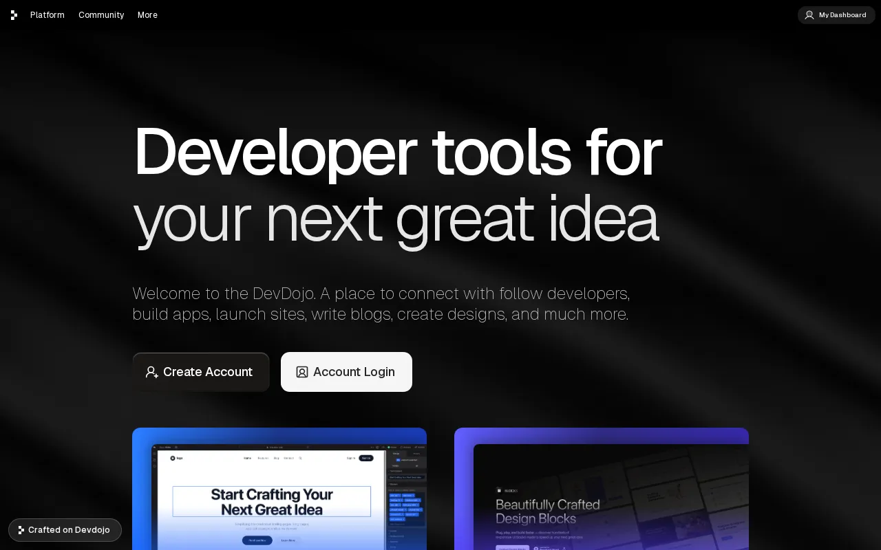 DevDojo — preview screenshot