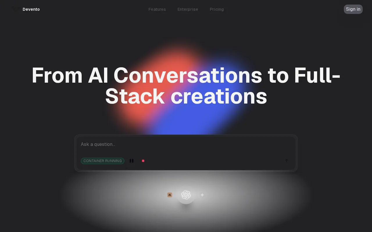 Devento — preview screenshot