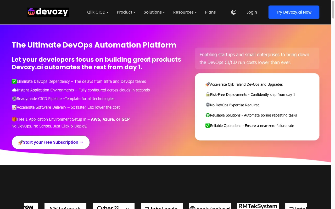 Devozy.ai — preview screenshot