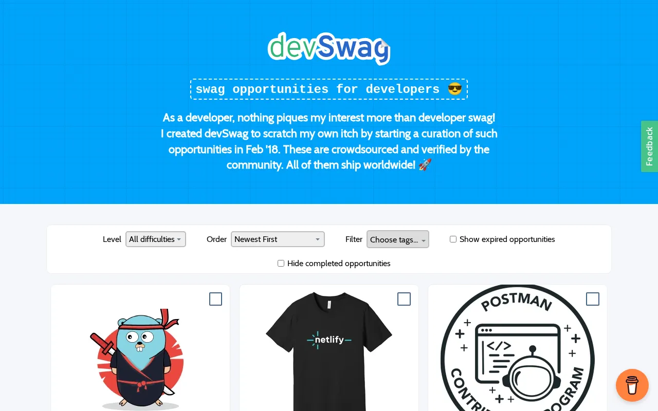 devSwag — preview screenshot