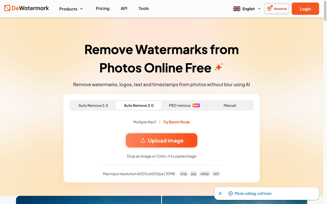 Dewatermark AI — preview screenshot