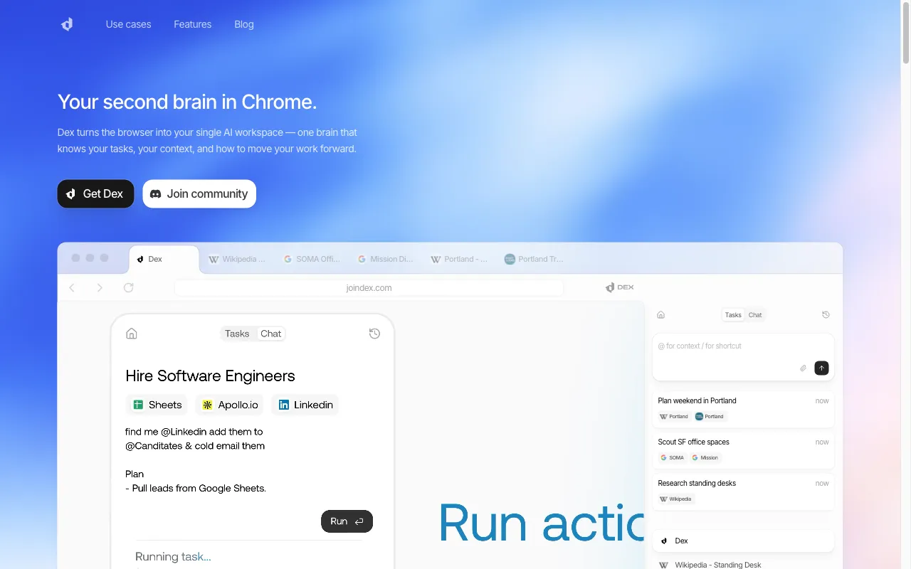 Dex by Thirdlayer — preview screenshot