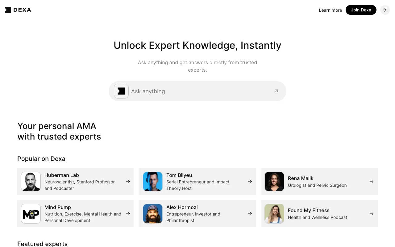 Dexa AI — preview screenshot