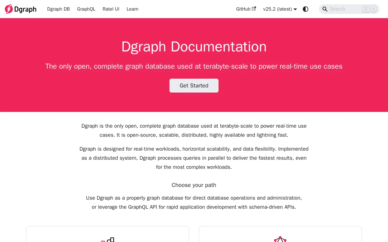DGraph.io — preview screenshot