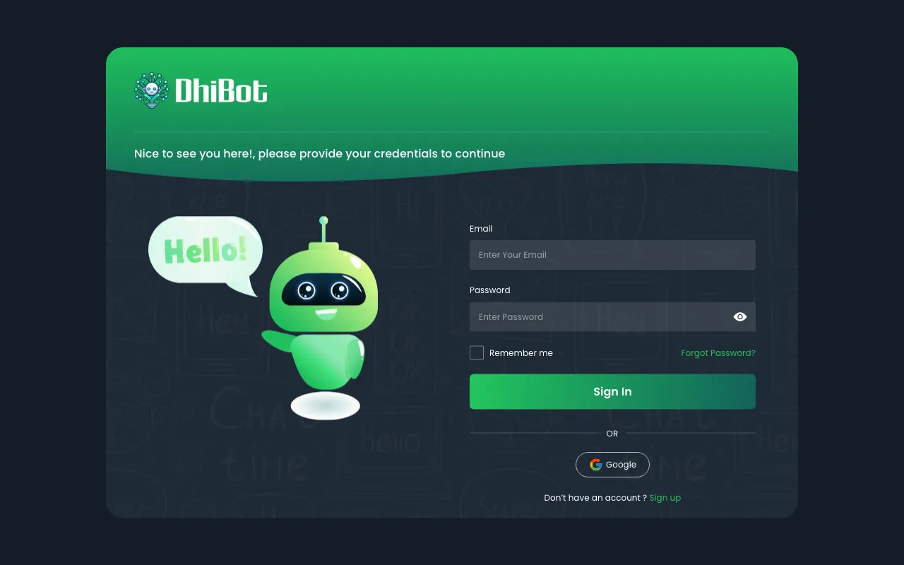 Dhibot — preview screenshot