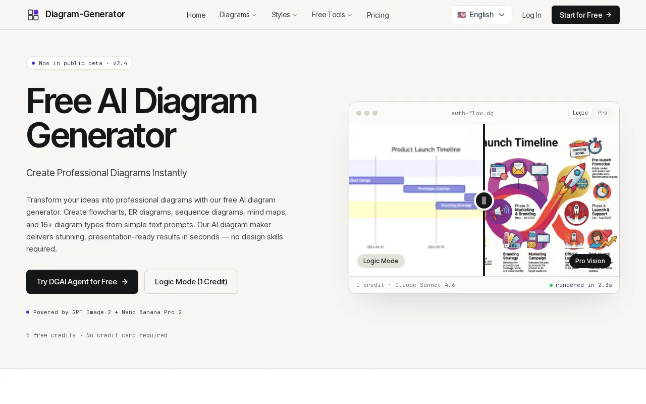 AI Diagram Generator — preview screenshot