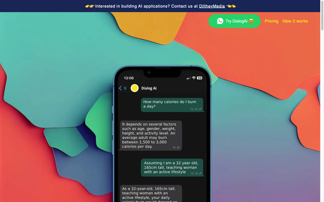 DialogAi — pricing page