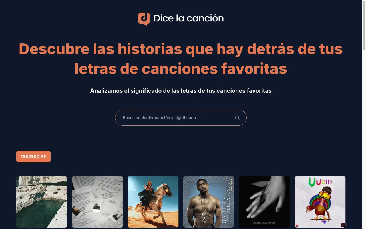 Dice la cancion — preview screenshot