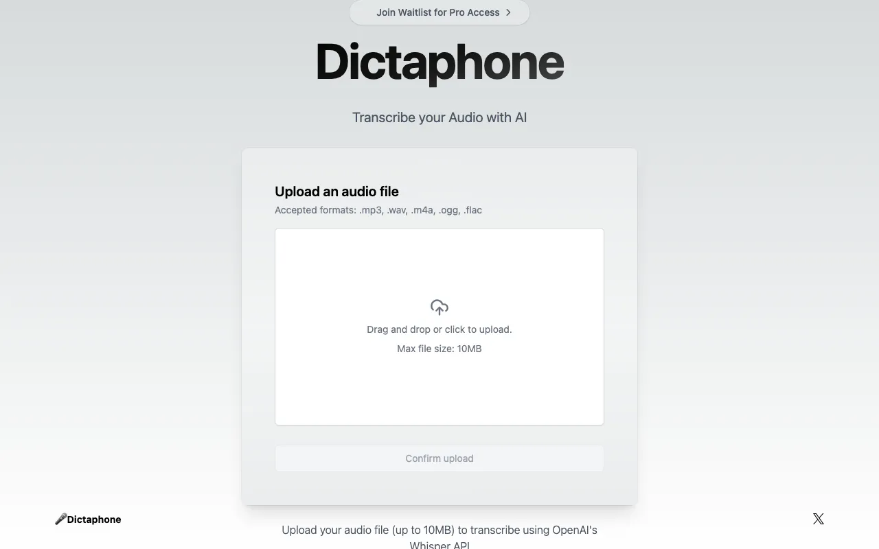 Dictaphone — preview screenshot