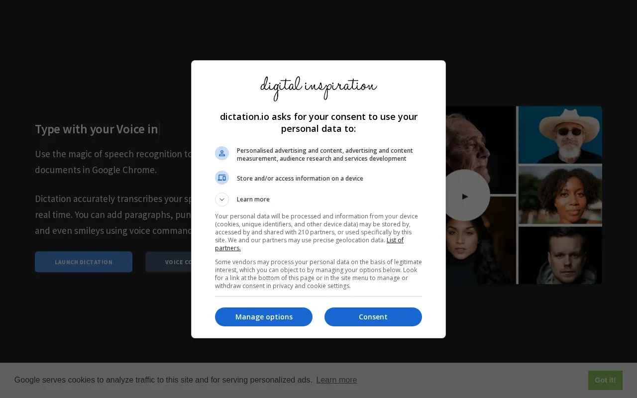 Dictation — preview screenshot