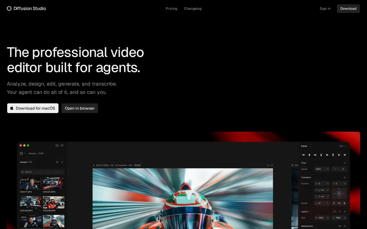 Diffusion Studio — preview screenshot