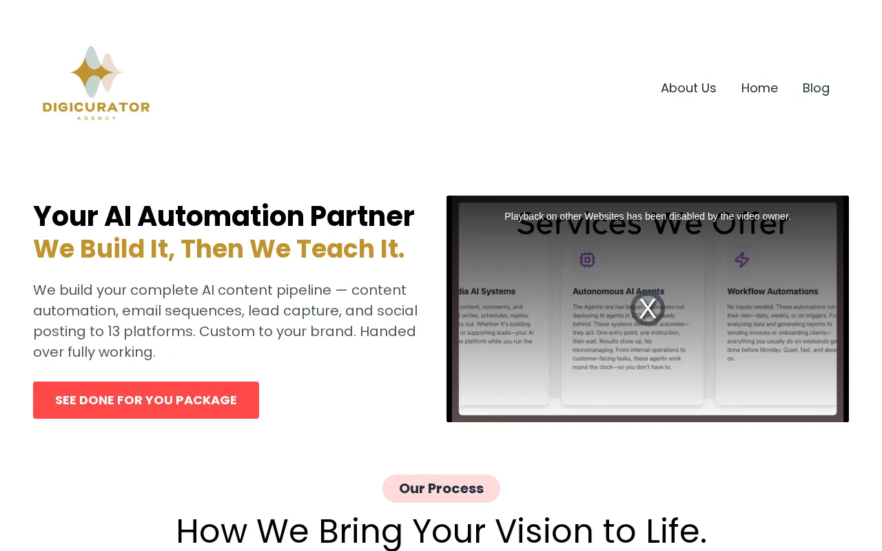 Digicurator Agency — preview screenshot