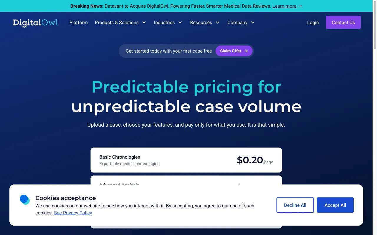 DigitalOwl — pricing page