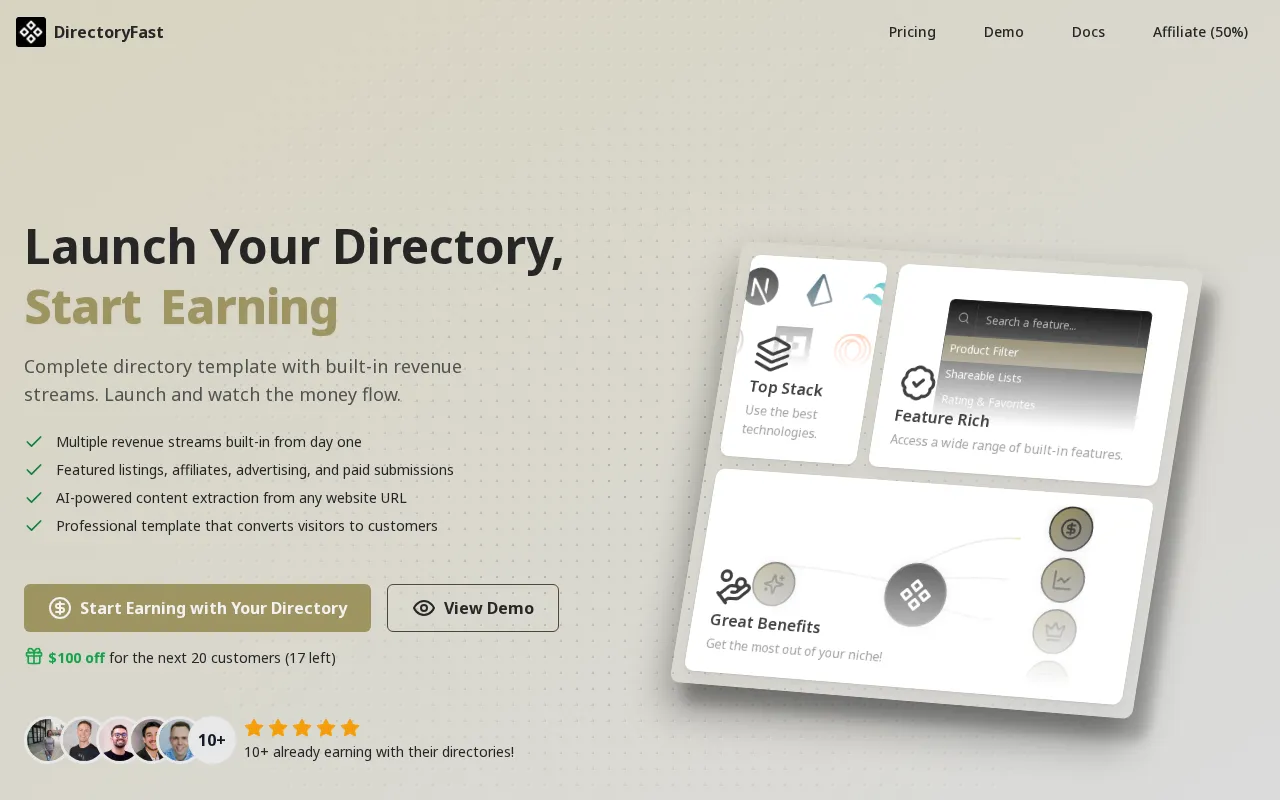 DirectoryFast — preview screenshot