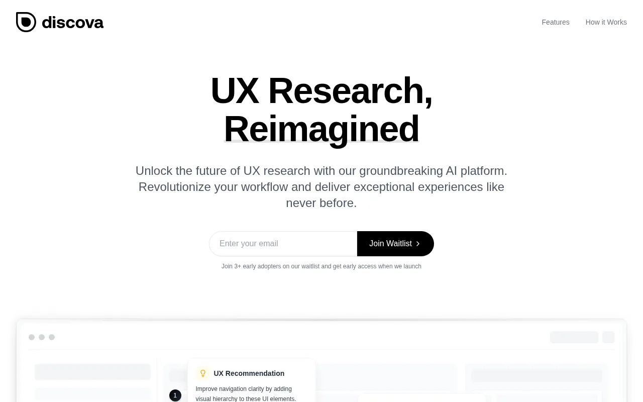 Discova AI — preview screenshot