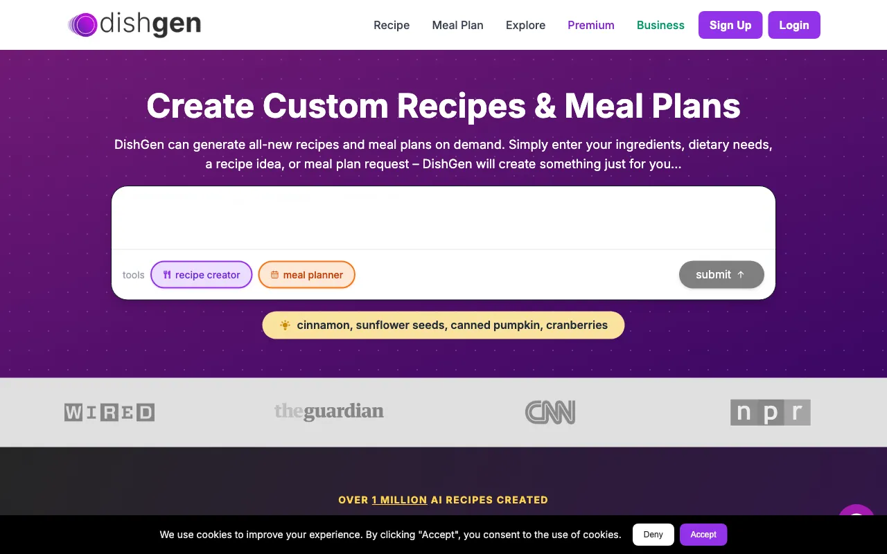 DishGen — preview screenshot