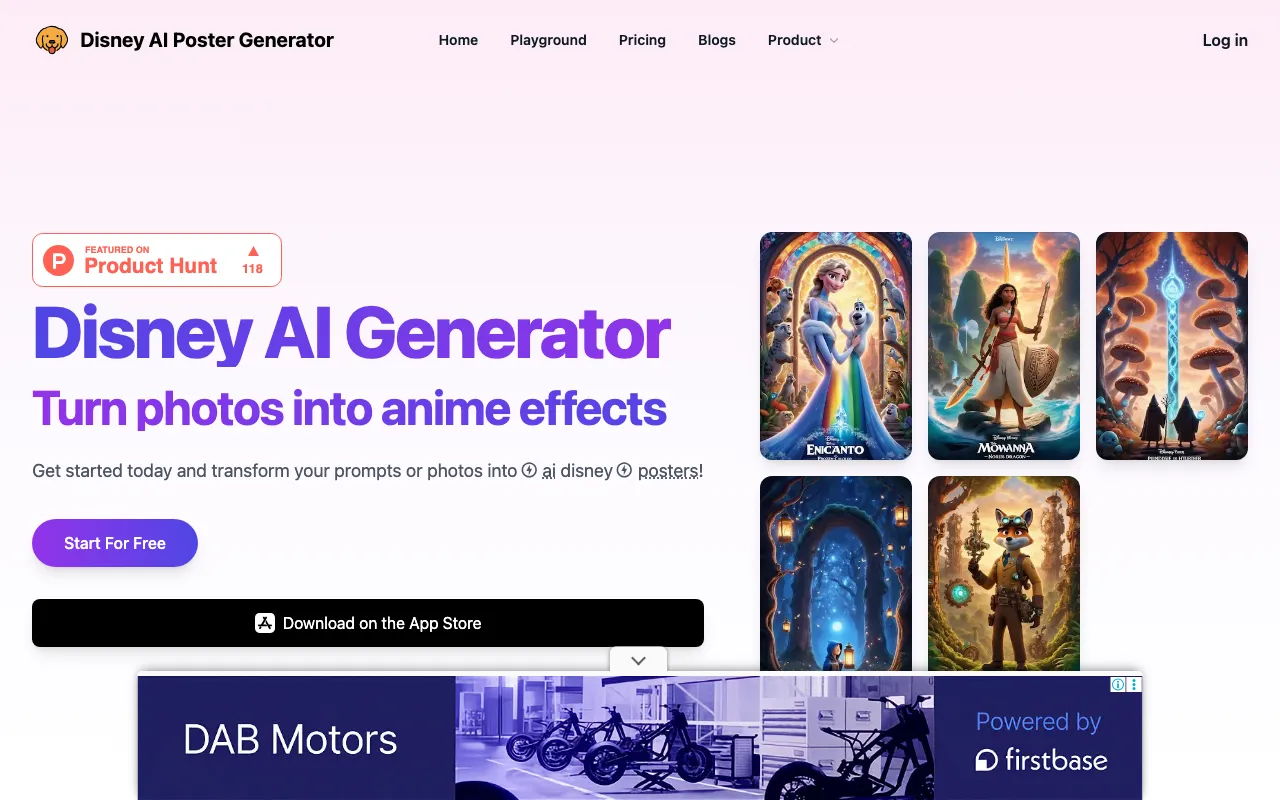 Disney AI Poster — preview screenshot