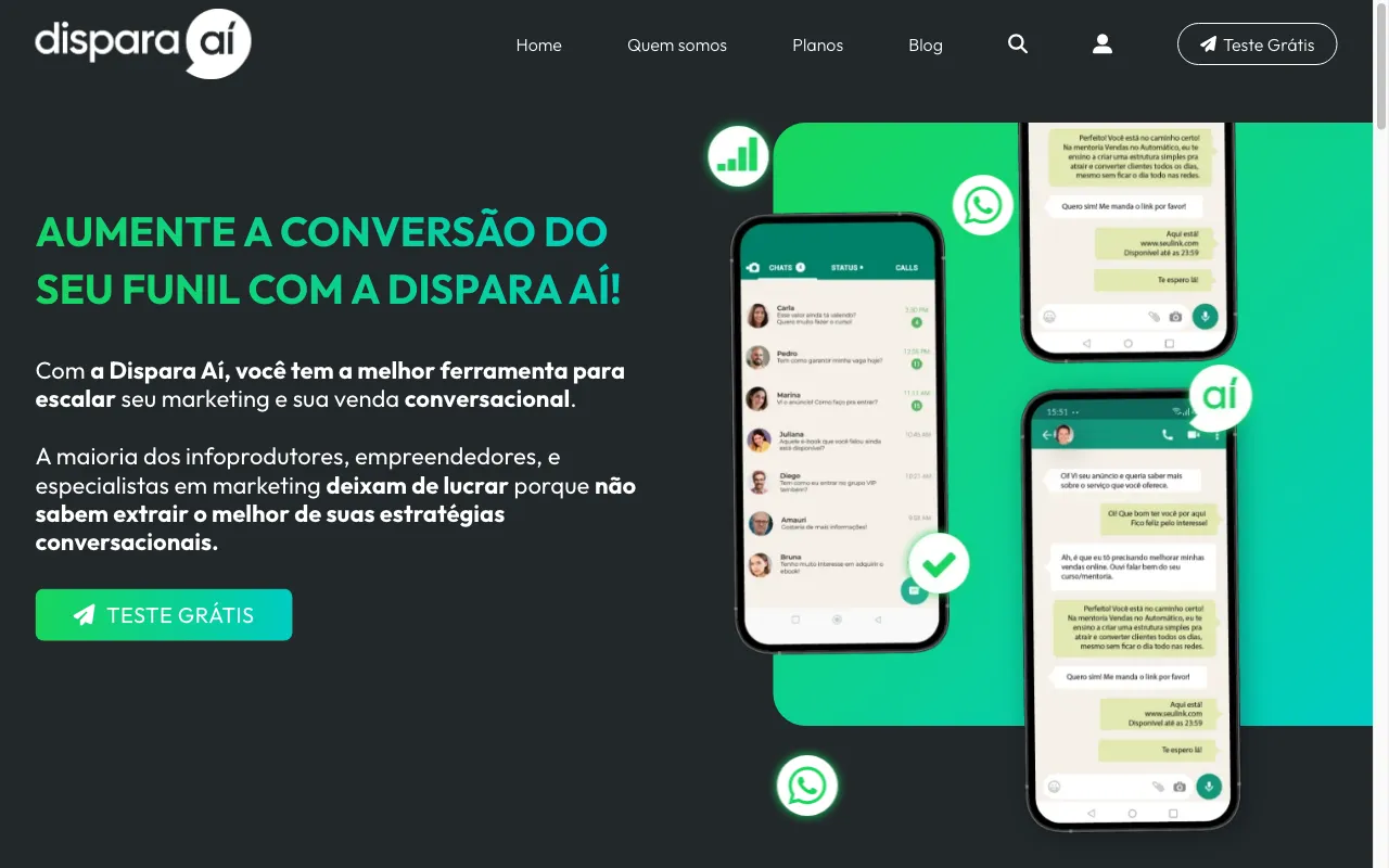 dispara.ai — preview screenshot