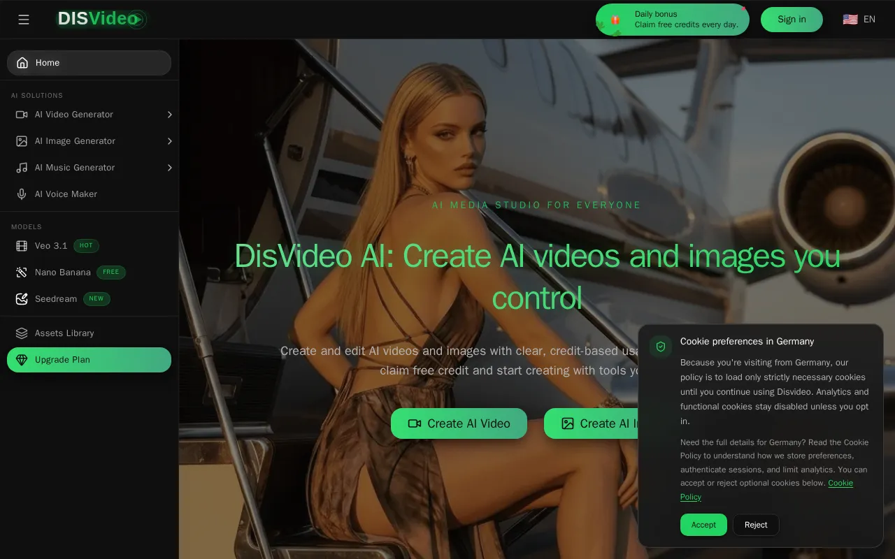 DisVideo AI — preview screenshot