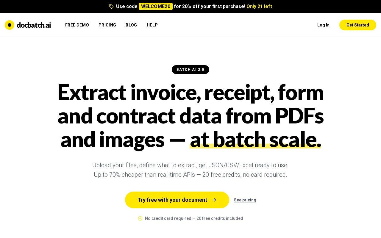 docbatch.ai — preview screenshot