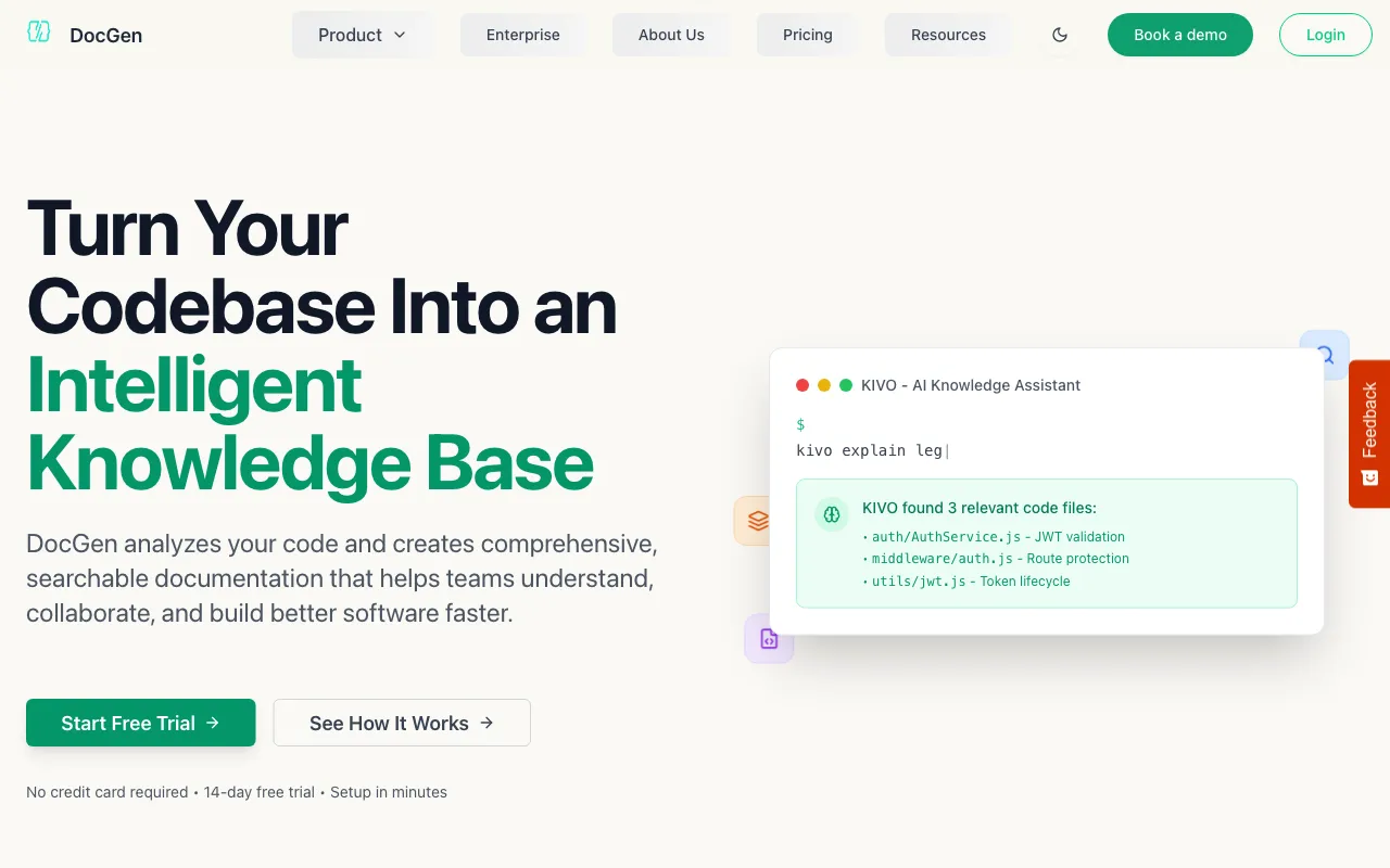 DocGen CLI — preview screenshot