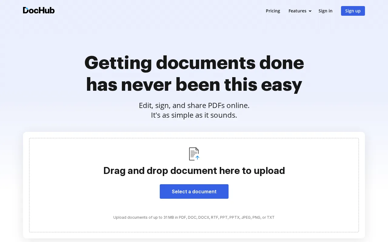 DocHub — preview screenshot