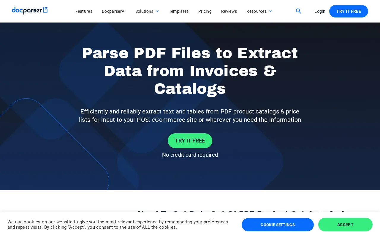Docparser — pricing page