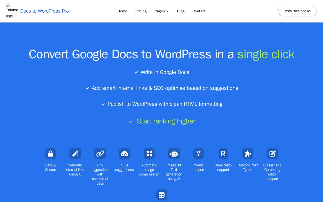 Docs to WP Pro — preview screenshot