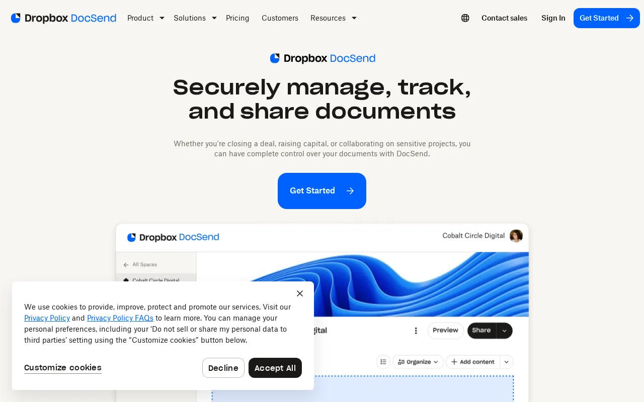 Docsend — preview screenshot