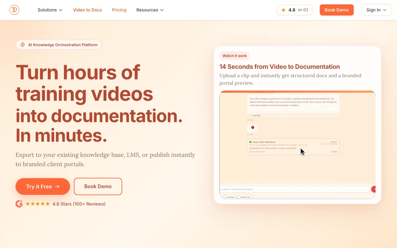 Docsie 2.0 — preview screenshot