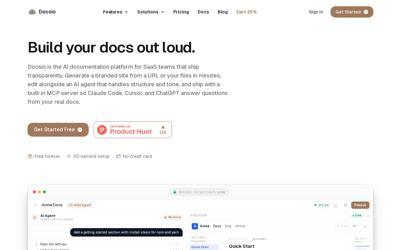 Docsio — preview screenshot