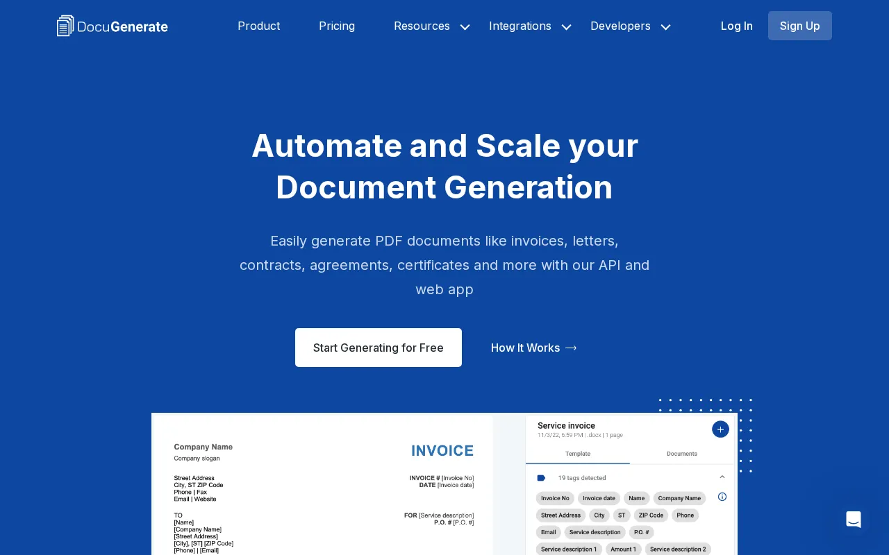 Docugenerate — preview screenshot