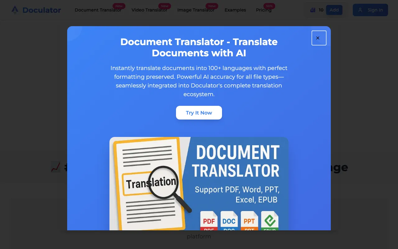 Doculator — preview screenshot