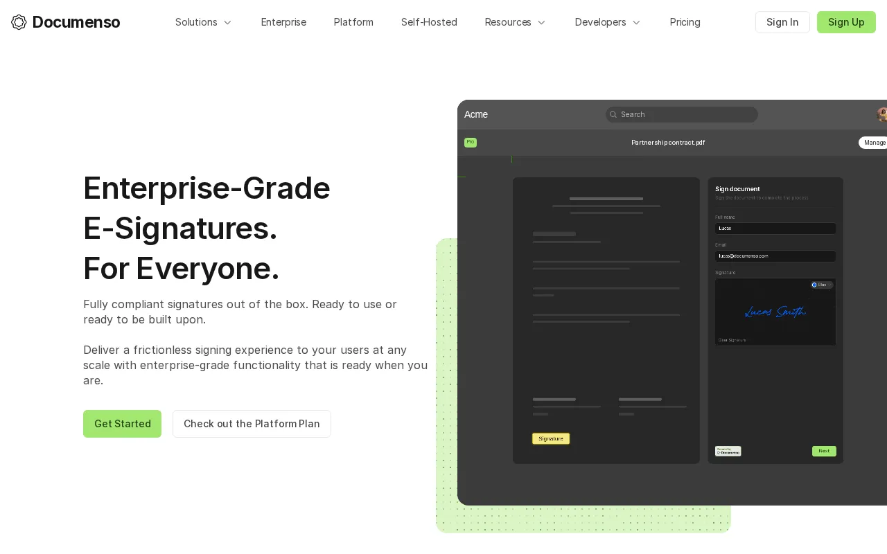 Documenso — preview screenshot