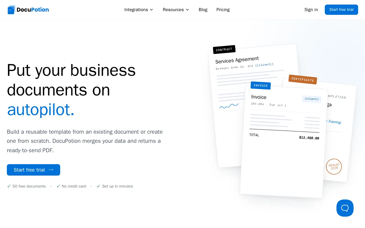 Docupotion — preview screenshot